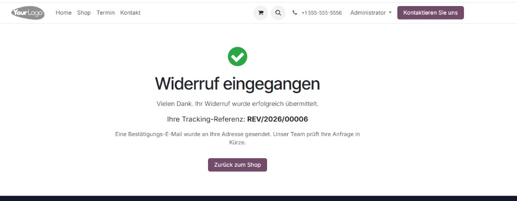 Bestätigungsseite